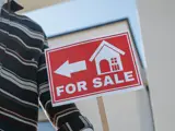 'For sale' bord.